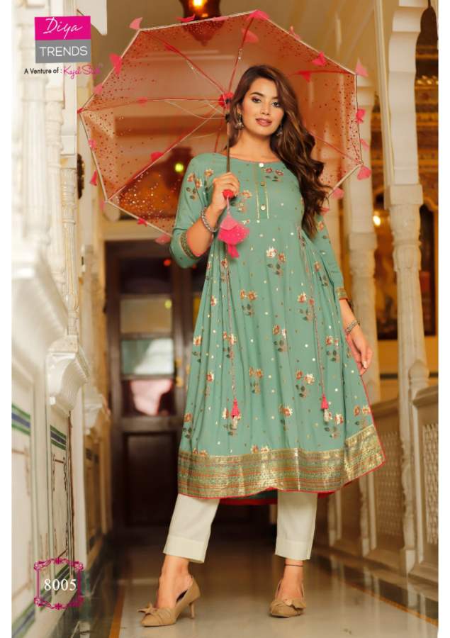 Ethnicity 8 Fancy Ethnic Wear Designer  Anarakali Kurti Latest Collection